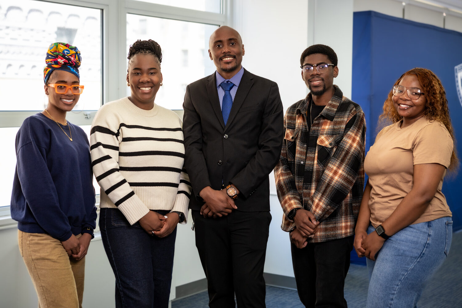 Emmanuel with the Katz African Students Association executive team